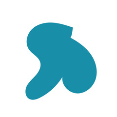 Abstract shape organic blob vector 