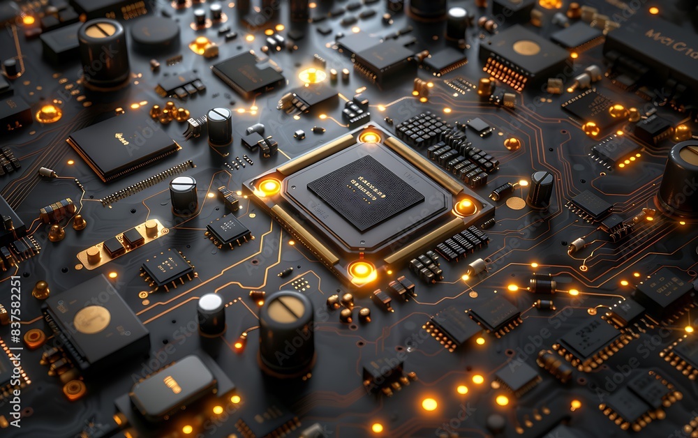 Aufkleber Shiny, high-performance graphics Memory image