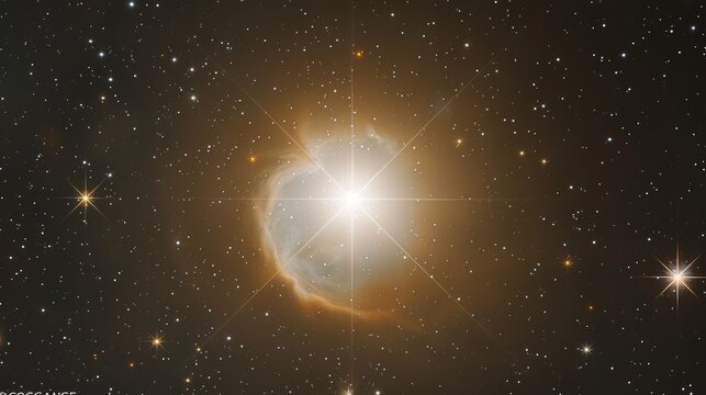 The Bright Star Rigel in the Constellation Orion 