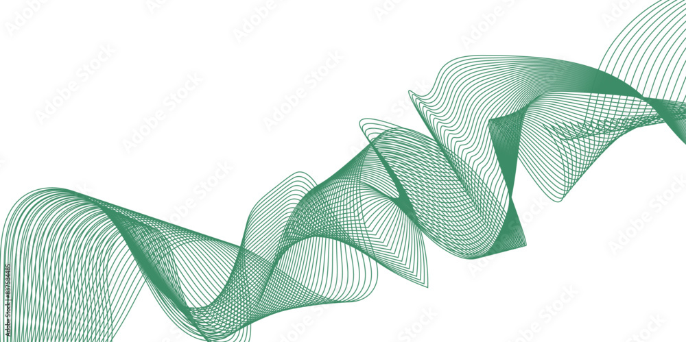 Poster abstract colorful wave element for design. digital frequency track equalizer. stylized line art back