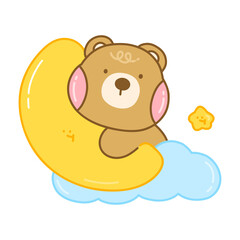 Fototapeta premium Good night baby bear