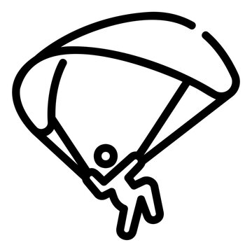 recommend clip art: paragliding outline icon