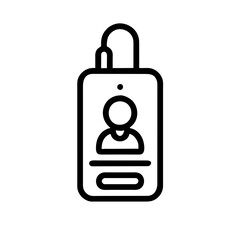 Biometric authentication icon