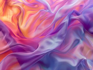 Obraz premium Abstract colorful background with flowing, swirling patterns in shades of pink, orange, and purple.
