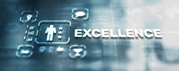Excellence Concept. Quality Service. Business Technology