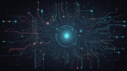 Obraz premium Perfect digital background for very fancy technological processes