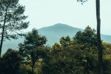 photo of Mount Ciremai during morning camping