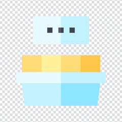 Label icon vector design. flat vector illustration. Pixel perfect 64 x 64. Vector illustration simple symbol in eps 10