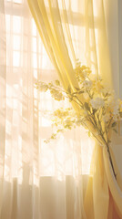 Curtains in the morning sun