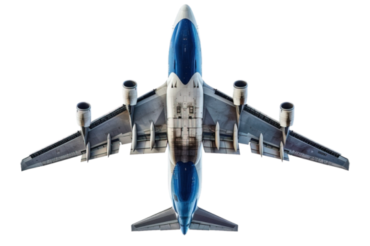 Aircraft Isolated on Transparent Background