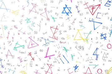 Simplified Algebraic Expression Isolated on Transparent Background