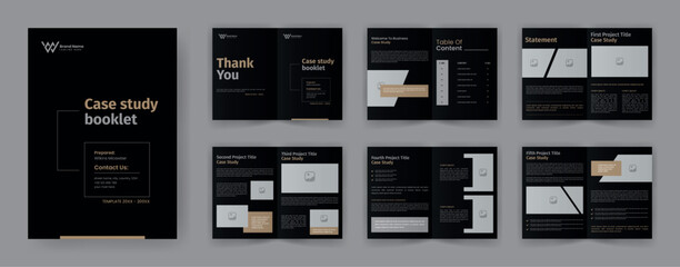 Case Study Booklet Layout Brochure.