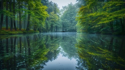Obraz premium A tranquil lake image