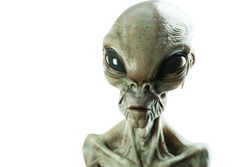 Naklejka premium Futuristic Artificial Alien Isolated on Transparent Background