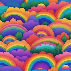 Fototapeta premium Rainbow color sunlight on the paper