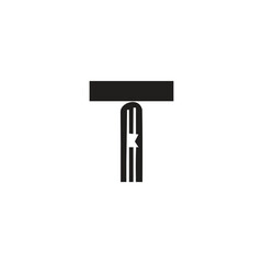 Letter T book logo icon vector template