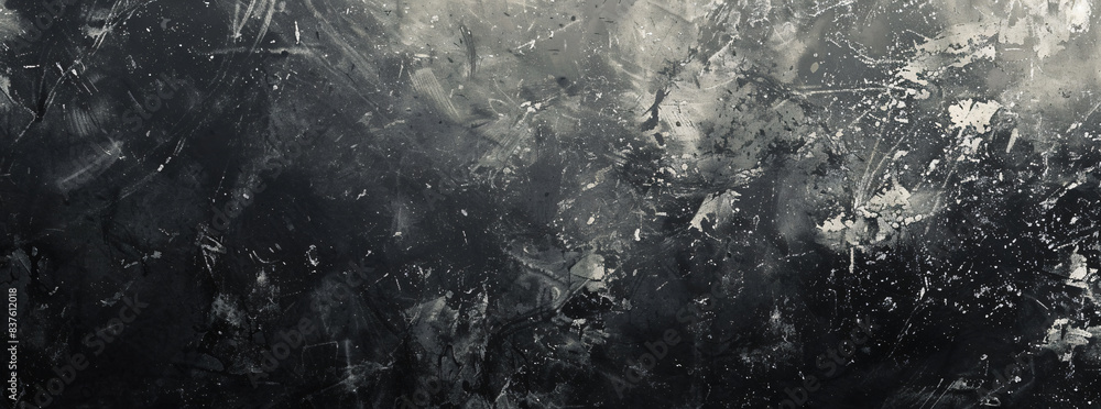 Poster black and white gray grunge background texture vector presentation design template with copy space f