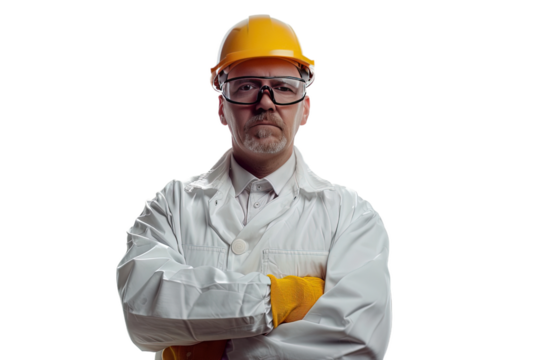 Professional Engineer Isolated on Transparent Background - Powered by Adobe