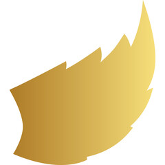 Golden Wings Vector Icon Symbolizing Luxury and Elegance. Vector Stock Illustration