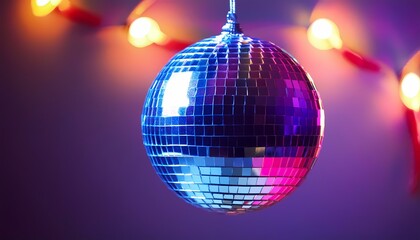 Obraz premium close up of colorful ball on the blurred christmas background