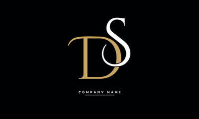 Fototapeta premium DS, SD, D, S Abstract Letters Logo Monogram