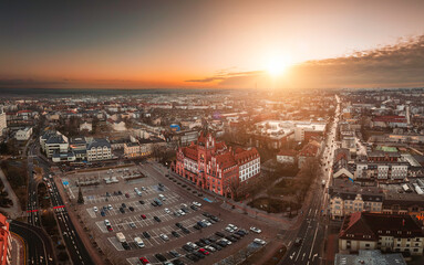 Zachód słońca nad Słupskiem