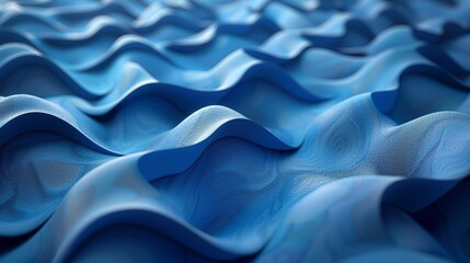 Obraz premium Mesmerizing abstract background with elegant blue curves, perfect for designs, wallpapers, and presentations.