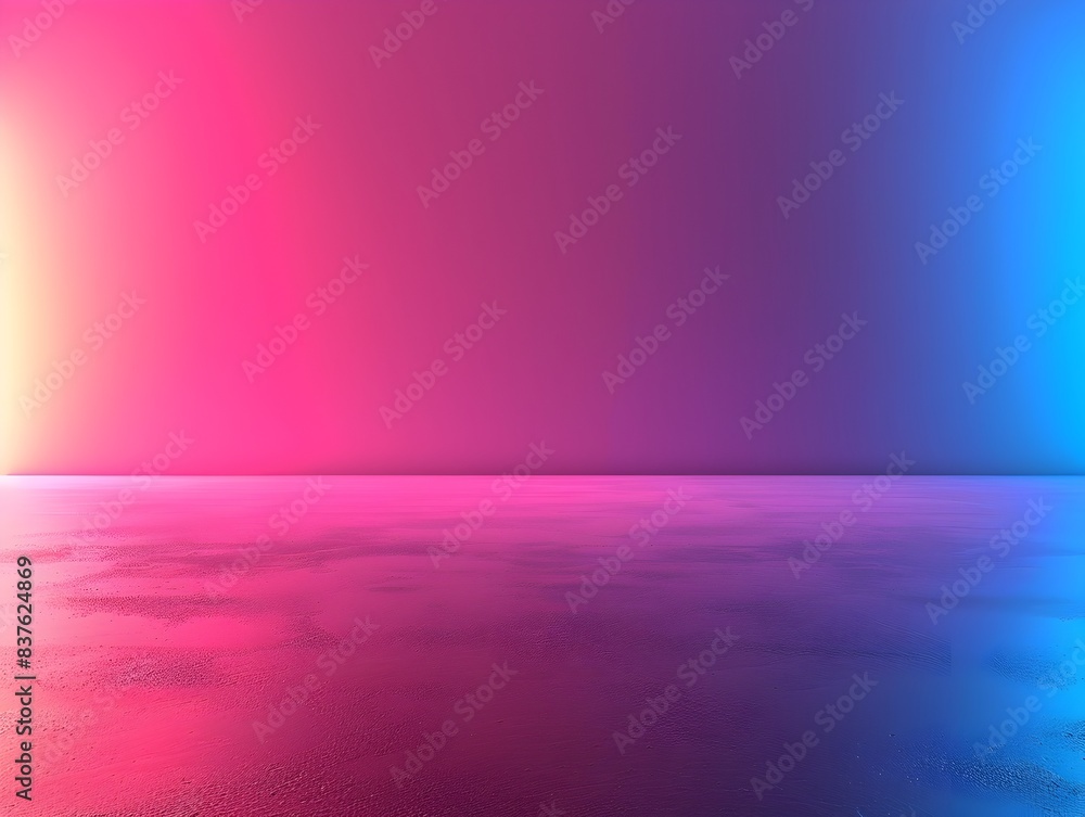 Poster the vibrant neon gradient backdrop a captivating setting for showcasing creative product concepts an