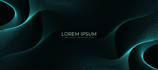 Abstract glowing wave lines background. Dynamic wave pattern. Modern gradient wavy lines. Futuristic technology concept Design © MdRahat