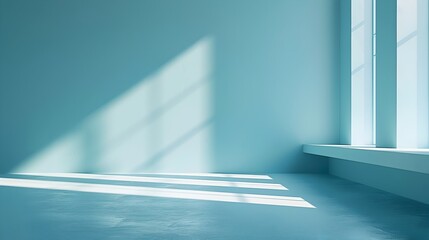 Obraz premium Serene Blue Backdrop for Healthcare Product Presentation with Ample Copy Space