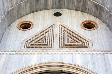Details from exterior of San Marco basilica in Venice