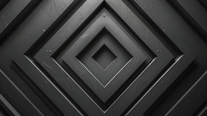 Black Symmetrical Lines Frame