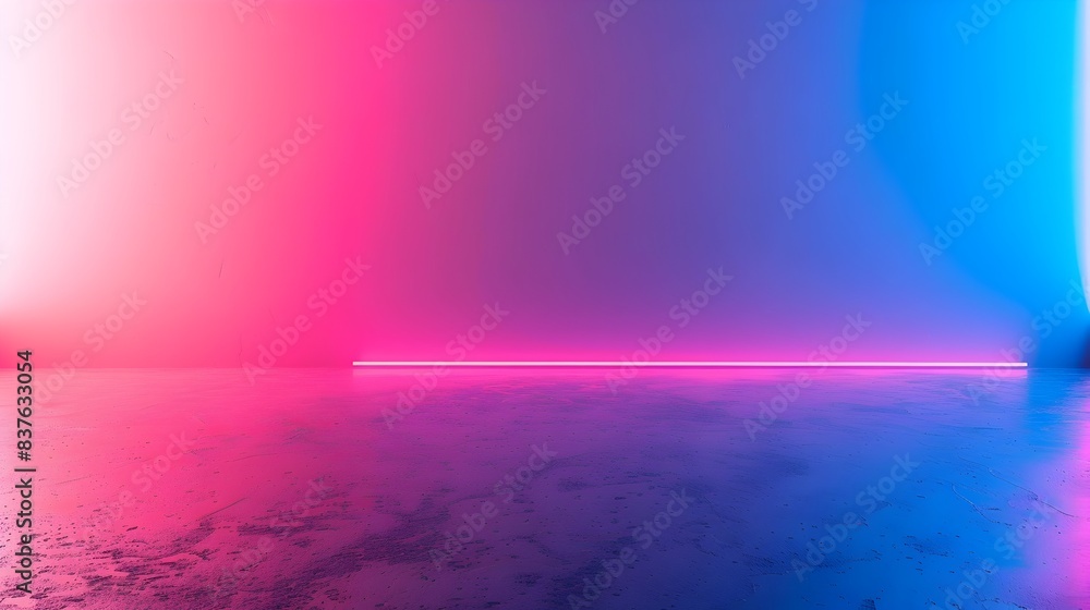 Poster vibrant neon gradient background for highlighting tech products and displaying creative concept with
