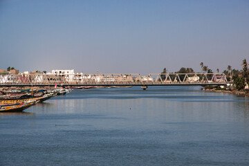 View of the river of Saint-Louis, Senegal, West Africa