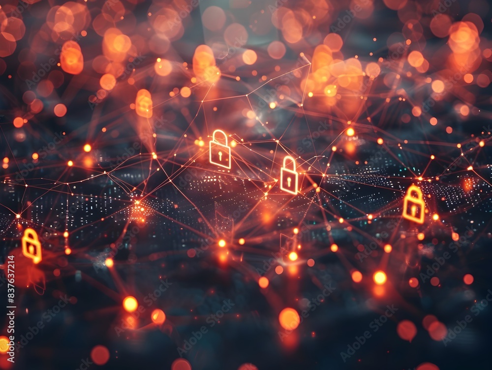Poster secure digital interconnectivity safeguarding business communications in the network age