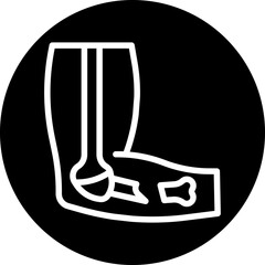Broken Arm Icon Style