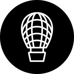 Hot Air Balloon Icon Style