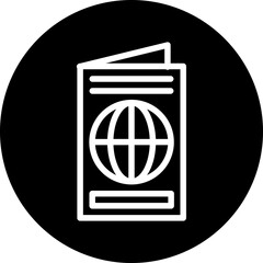 Travel Visa Icon Style