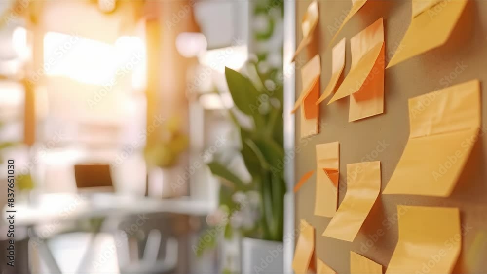 Poster promoting diversity and inclusion in social movements with post-it notes on a bulletin board. concep