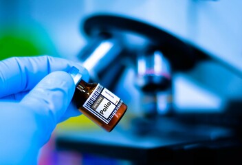 Vaccine bottles for preventing polio.