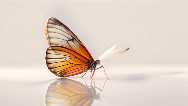 Butterfly with white background tawny coster species ideal for graphic design. Concept Butterfly Photography, Tawny Coster, White Background, Graphic Design, Insect Illustration