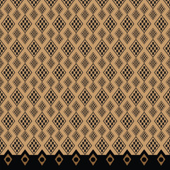 Seamless pattern fabric pattern on a light brown background.