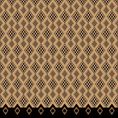 Seamless pattern fabric pattern on a light brown background.