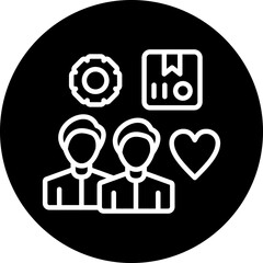 Famine Relief Team Icon Style