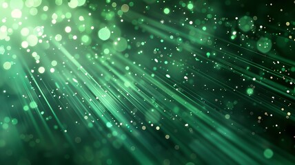 Fototapeta premium Green Light with Bokeh