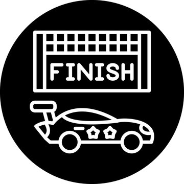 recommend clip art: Finish Line Icon Style