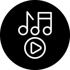 Music Playing Icon Style