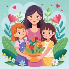 happy mother day illustration
