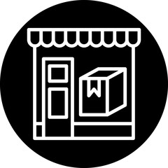 Delivery Shop Icon Style