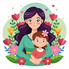 happy mother day illustration
